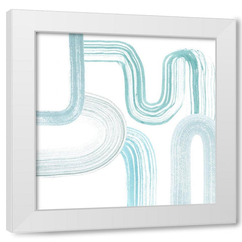 Gemstone Streams I White Modern Wood Framed Art Print by Popp, Grace