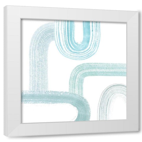 Gemstone Streams II White Modern Wood Framed Art Print by Popp, Grace