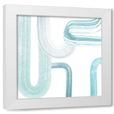 Gemstone Streams III White Modern Wood Framed Art Print by Popp, Grace