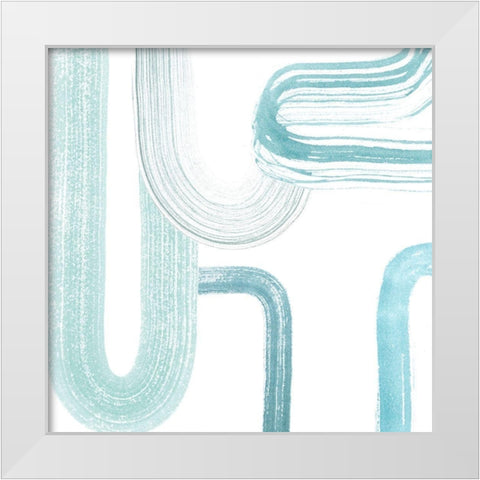 Gemstone Streams III White Modern Wood Framed Art Print by Popp, Grace