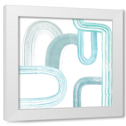 Gemstone Streams IV White Modern Wood Framed Art Print by Popp, Grace