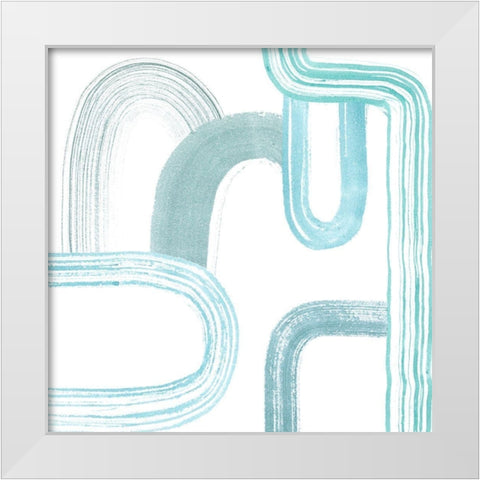 Gemstone Streams IV White Modern Wood Framed Art Print by Popp, Grace