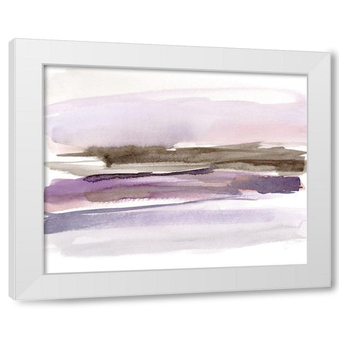 Purple Umber I White Modern Wood Framed Art Print by Goldberger, Jennifer