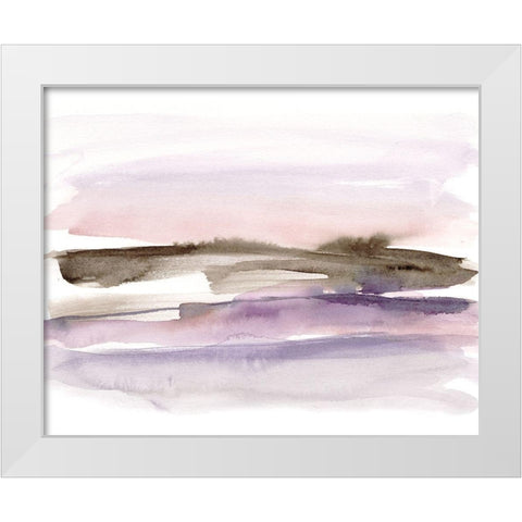 Purple Umber II White Modern Wood Framed Art Print by Goldberger, Jennifer