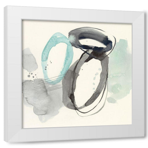 Cool Rounds II White Modern Wood Framed Art Print by Goldberger, Jennifer