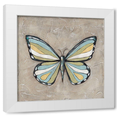 Graphic Spring Butterfly II White Modern Wood Framed Art Print by Reynolds, Jade
