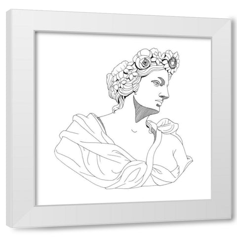 Garden Goddess I White Modern Wood Framed Art Print by Popp, Grace