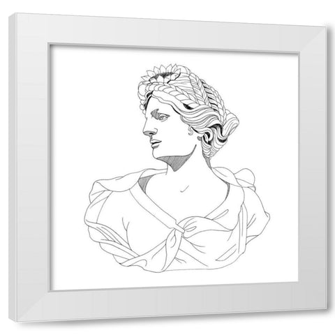 Garden Goddess II White Modern Wood Framed Art Print by Popp, Grace