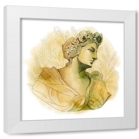 Garden Goddess III White Modern Wood Framed Art Print by Popp, Grace