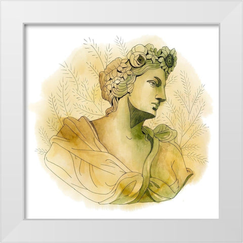 Garden Goddess III White Modern Wood Framed Art Print by Popp, Grace