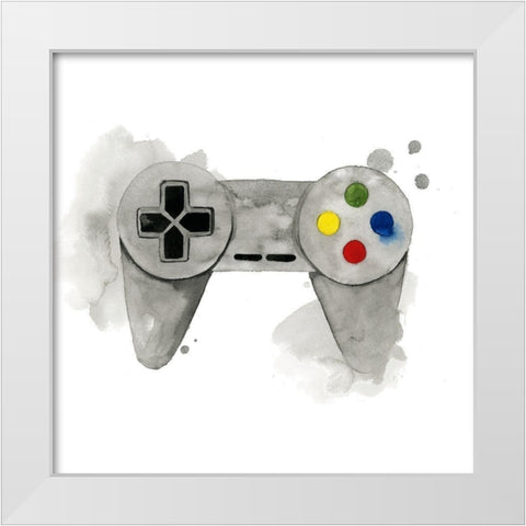Gamer III White Modern Wood Framed Art Print by Popp, Grace