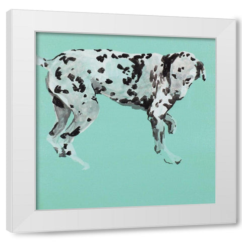 Pop Modern Dog I White Modern Wood Framed Art Print by A Very Modern Dog