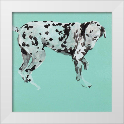 Pop Modern Dog I White Modern Wood Framed Art Print by A Very Modern Dog
