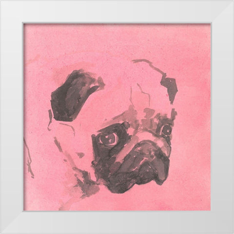 Pop Modern Dog IV White Modern Wood Framed Art Print by A Very Modern Dog