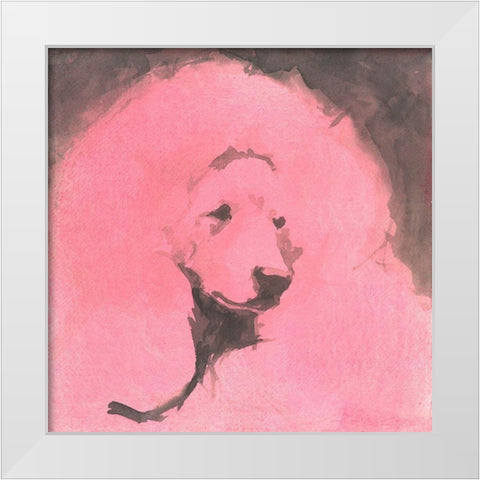 Pop Modern Dog VI White Modern Wood Framed Art Print by A Very Modern Dog