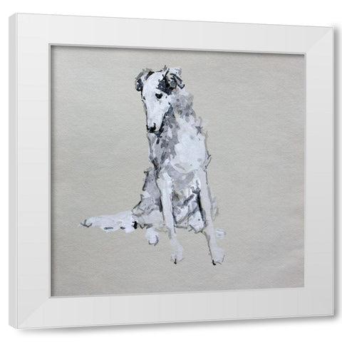 Pop Modern Dog VIII White Modern Wood Framed Art Print by A Very Modern Dog