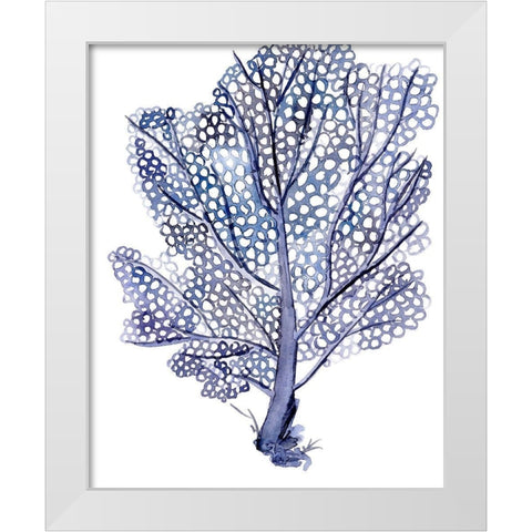 Living Under Sea III White Modern Wood Framed Art Print by Wang, Melissa