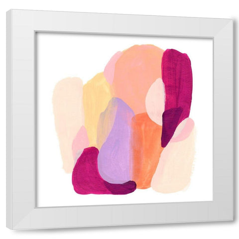 Piquant Forms I White Modern Wood Framed Art Print by Vess, June Erica