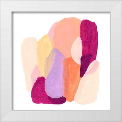 Piquant Forms I White Modern Wood Framed Art Print by Vess, June Erica
