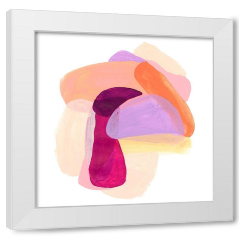 Piquant Forms II White Modern Wood Framed Art Print by Vess, June Erica