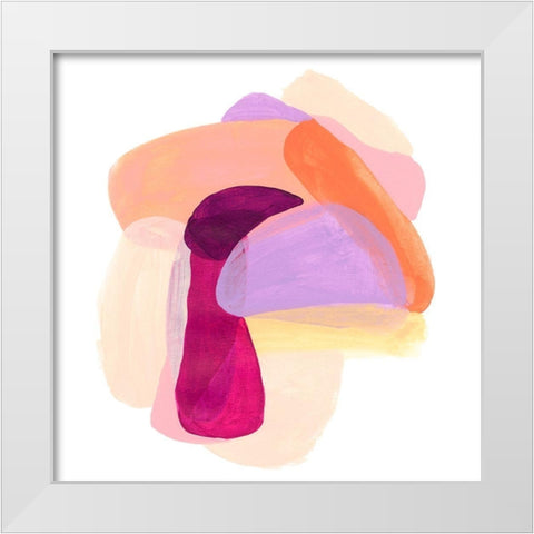 Piquant Forms II White Modern Wood Framed Art Print by Vess, June Erica