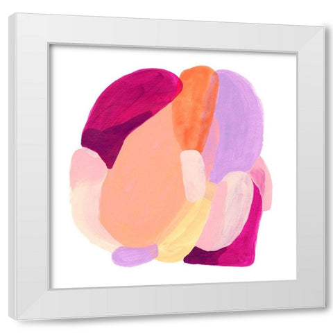Piquant Forms IV White Modern Wood Framed Art Print by Vess, June Erica