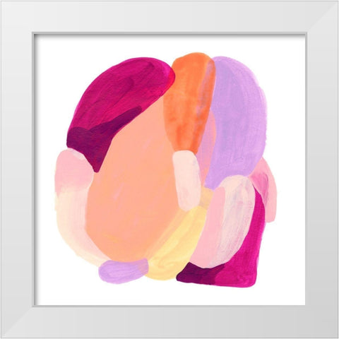 Piquant Forms IV White Modern Wood Framed Art Print by Vess, June Erica