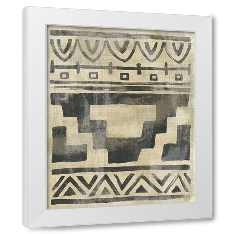 Bazaar Motif I White Modern Wood Framed Art Print by Vess, June Erica