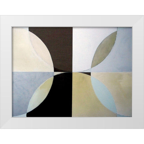 Clear Intentions II White Modern Wood Framed Art Print by Bellissimo Art