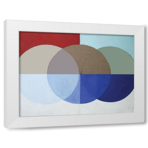 Clear Intentions III White Modern Wood Framed Art Print by Bellissimo Art