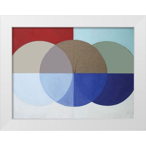 Clear Intentions III White Modern Wood Framed Art Print by Bellissimo Art