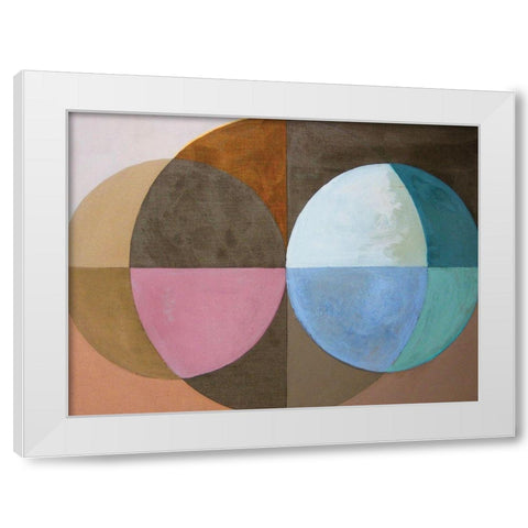 Clear Intentions IV White Modern Wood Framed Art Print by Bellissimo Art