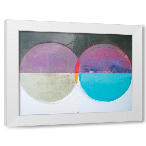 Clear Intentions V White Modern Wood Framed Art Print by Bellissimo Art