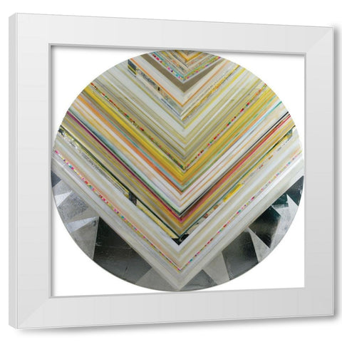 Rossano III White Modern Wood Framed Art Print by Bellissimo Art