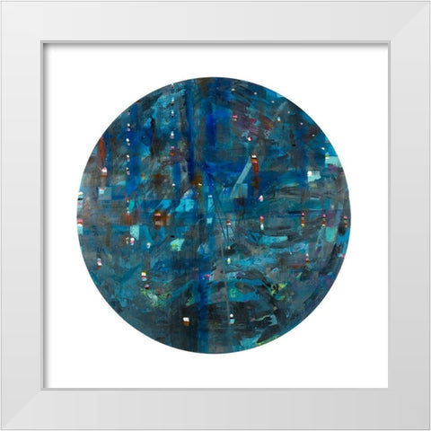 Galileos Assistant II White Modern Wood Framed Art Print by Bellissimo Art