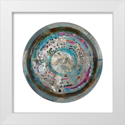 Galileos Assistant III White Modern Wood Framed Art Print by Bellissimo Art