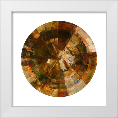 Galileos Assistant IV White Modern Wood Framed Art Print by Bellissimo Art