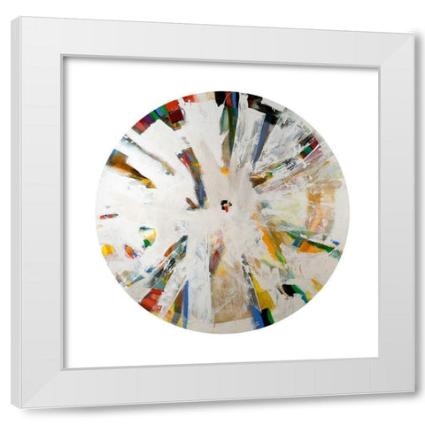 Galileos Assistant V White Modern Wood Framed Art Print by Bellissimo Art