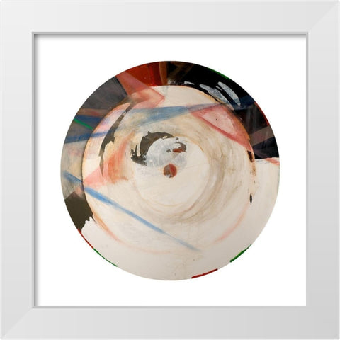 Galileos Assistant VII White Modern Wood Framed Art Print by Bellissimo Art