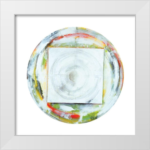Galileos Assistant X White Modern Wood Framed Art Print by Bellissimo Art