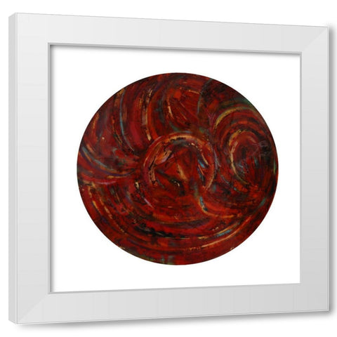 Galileos Assistant XI White Modern Wood Framed Art Print by Bellissimo Art