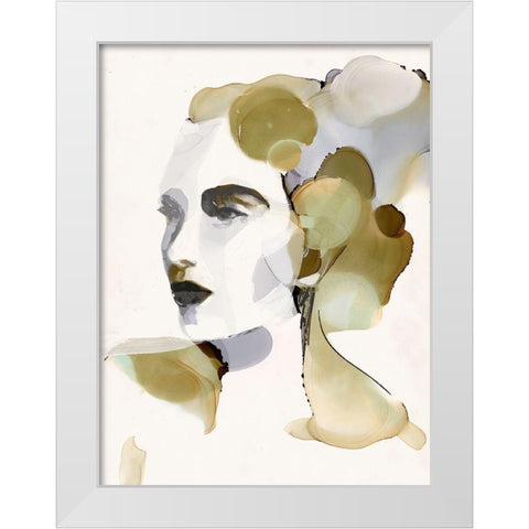 Organic Portrait I White Modern Wood Framed Art Print by Borges, Victoria