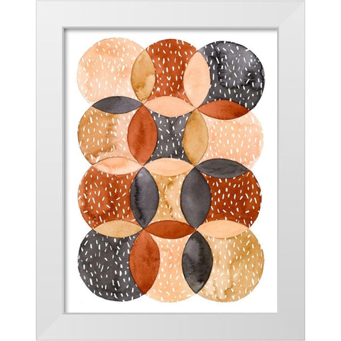 Mud Slide I White Modern Wood Framed Art Print by Popp, Grace