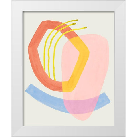 Mod Stitch I White Modern Wood Framed Art Print by Popp, Grace