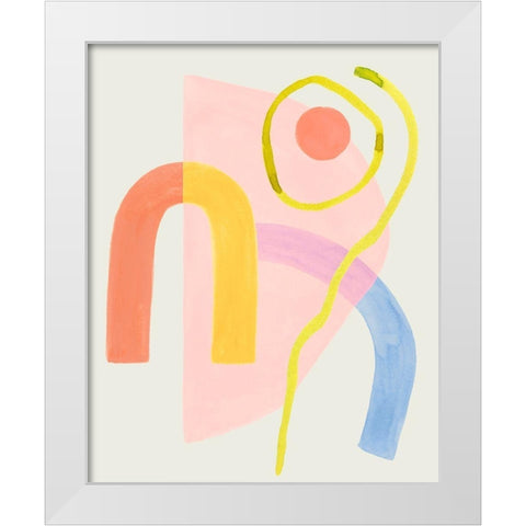 Mod Stitch II White Modern Wood Framed Art Print by Popp, Grace