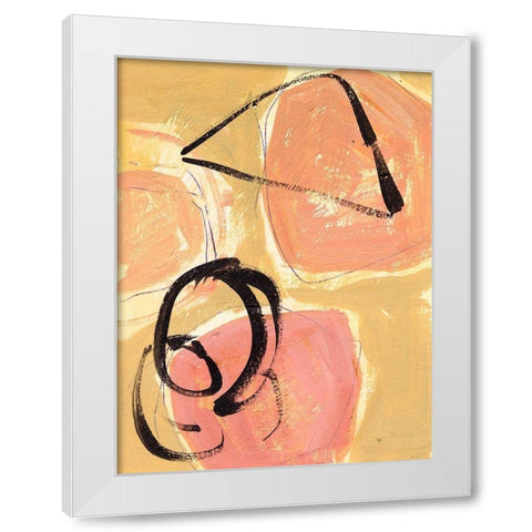 Landing I White Modern Wood Framed Art Print by Wang, Melissa