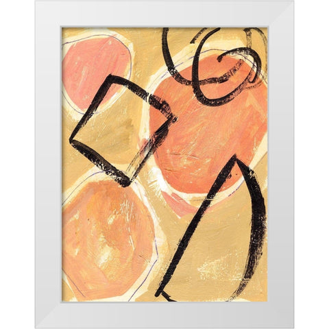 Landing II White Modern Wood Framed Art Print by Wang, Melissa