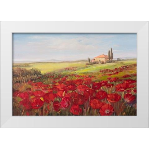 Tuscan Memories II White Modern Wood Framed Art Print by Iafrate, Sandra