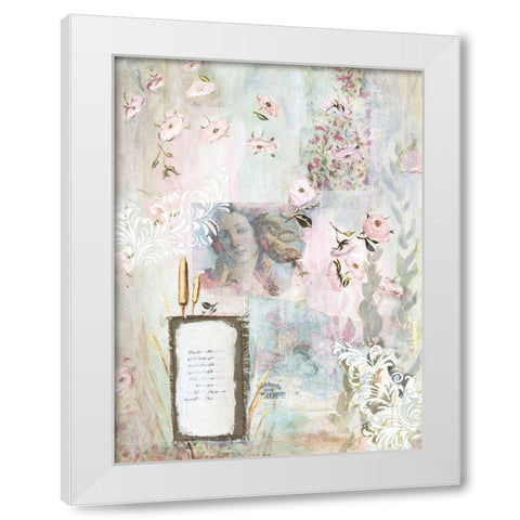 Botticellis Dream I White Modern Wood Framed Art Print by Iafrate, Sandra