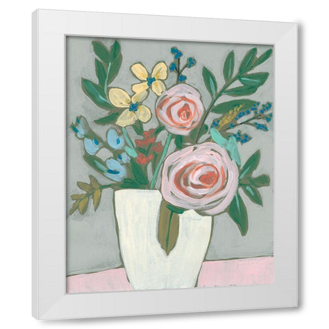 Sweet and Quirky II White Modern Wood Framed Art Print by Goldberger, Jennifer